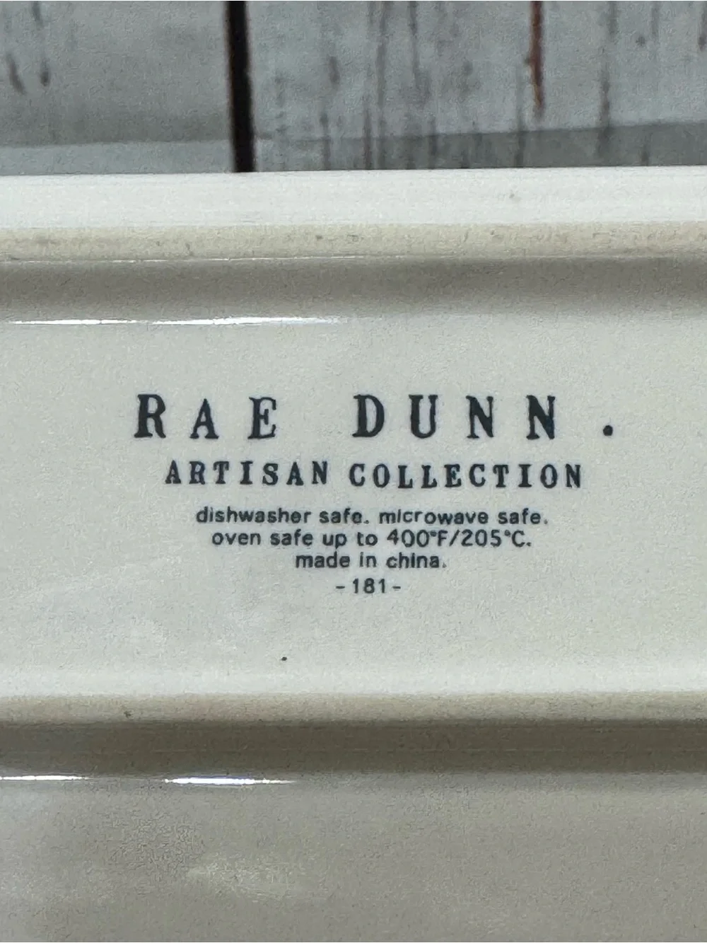 Rae Dunn Collectible Cream Ceramics Loaf Meat Ball Tray Serving Dish “Feast”
